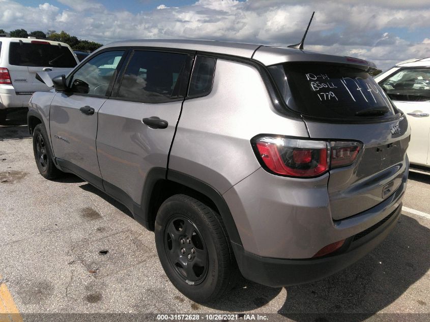 2020 JEEP COMPASS SPORT VIN: 3C4NJCAB7LT121779
