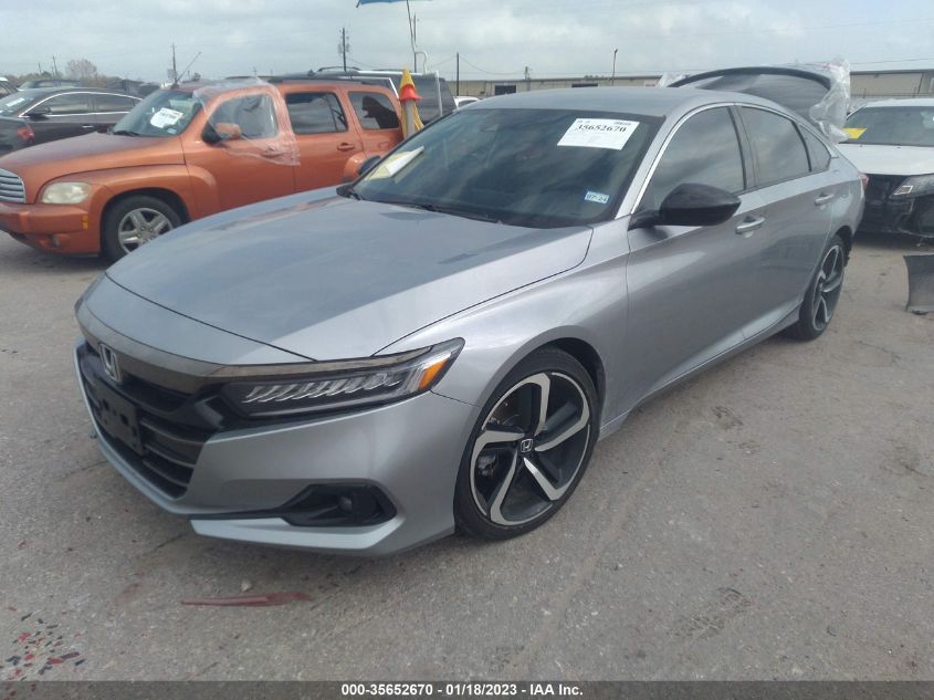 2022 HONDA ACCORD SEDAN SPORT VIN: 1HGCV1F31NA063679