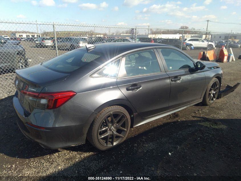 2022 HONDA CIVIC SEDAN SPORT VIN: 2HGFE2F52NH515984