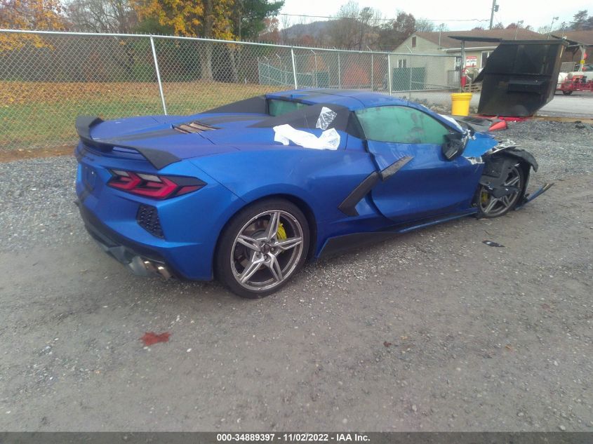 2022 CHEVROLET CORVETTE 3LT VIN: 1G1YC3D44N5112974
