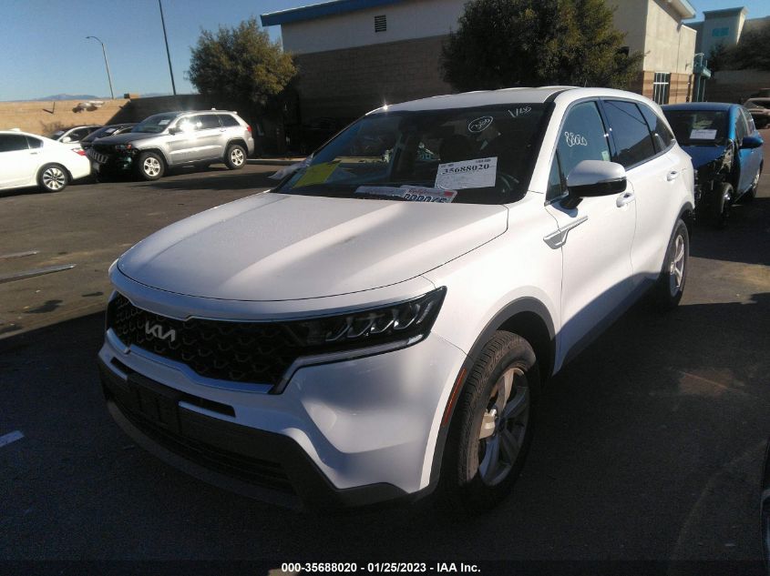 2022 KIA SORENTO LX VIN: 5XYRG4LC1NG116504