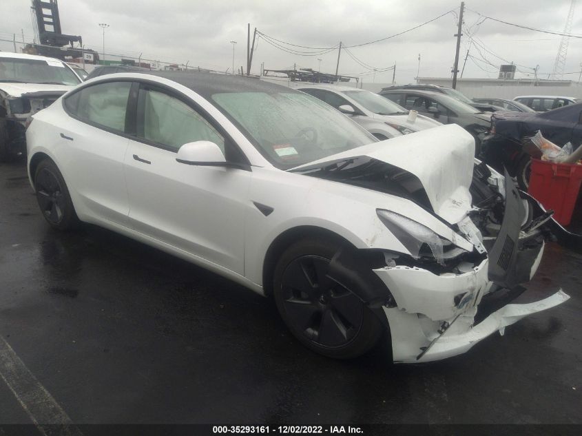 2021 TESLA MODEL 3 STANDARD RANGE PLUS VIN: 5YJ3E1EA9MF000771
