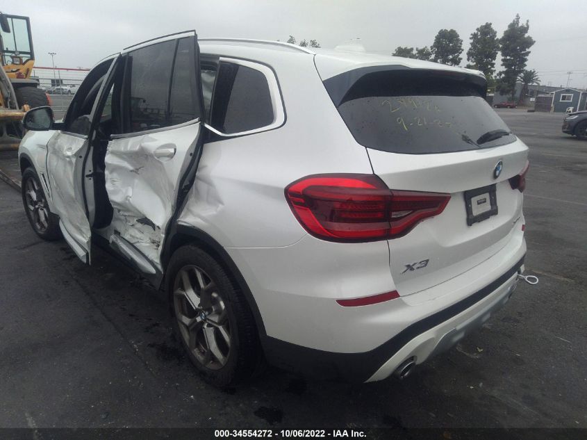 2021 BMW X3 XDRIVE30E VIN: 5UXTS1C00M9D75415