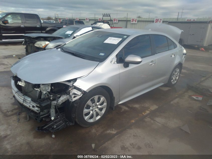 2022 TOYOTA COROLLA LE VIN: JTDEPMAE7N3027284