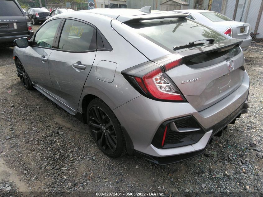 2021 HONDA CIVIC HATCHBACK SPORT VIN: SHHFK7H45MU416779