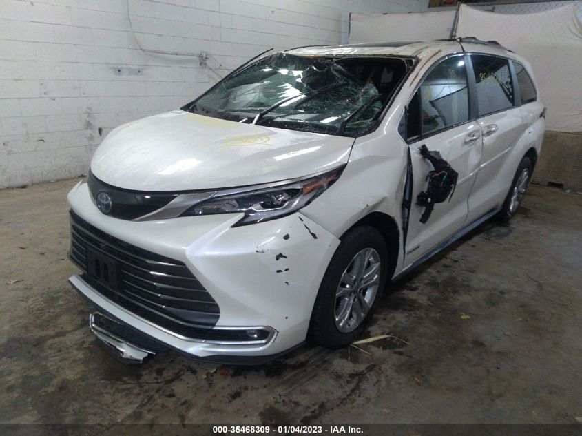 2021 TOYOTA SIENNA LIMITED/PLATINUM VIN: 5TDESKFC2MS004163