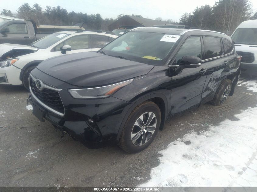 2021 TOYOTA HIGHLANDER XLE VIN: 5TDGZRBH8MS547841