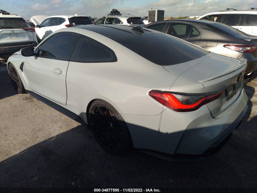 2021 BMW M4 COMPETITION VIN: WBS33AZ04MCG17592