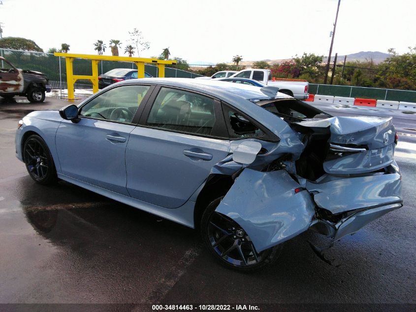 2022 HONDA CIVIC SEDAN SPORT VIN: 2HGFE2F52NH519100