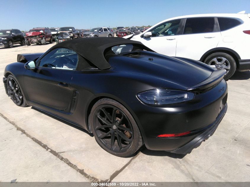 2020 PORSCHE 718 SPYDER VIN: WP0CC2A8XLS240167