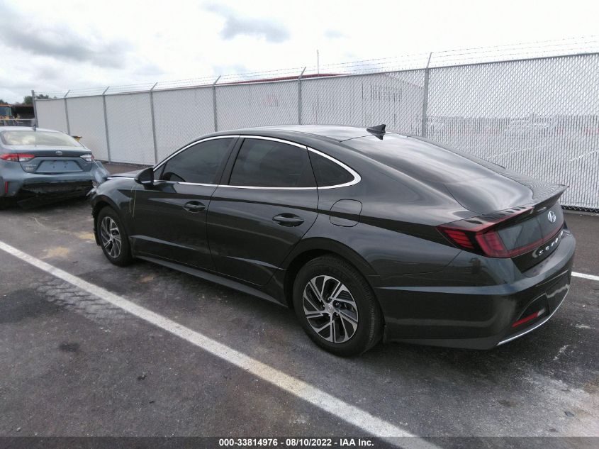 2021 HYUNDAI SONATA HYBRID BLUE VIN: KMHL24JJ6MA027186