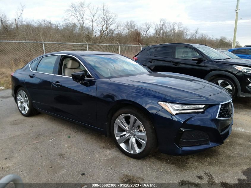 2021 ACURA TLX W/TECHNOLOGY PACKAGE VIN: 19UUB5F40MA007275
