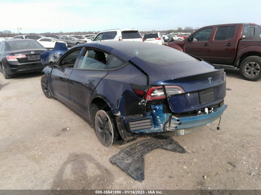 2022 TESLA MODEL 3 VIN: 5YJ3E1EA4NF346387