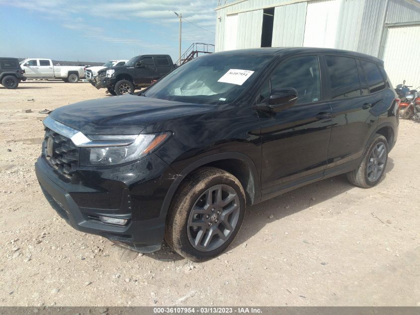 2022 HONDA PASSPORT EX-L VIN: 5FNYF8H57NB012302