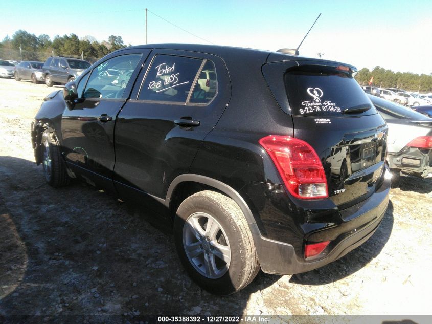 2020 CHEVROLET TRAX LS VIN: KL7CJKSB2LB324593