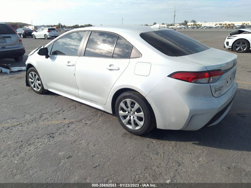 2022 TOYOTA COROLLA LE VIN: 5YFEPMAE7NP309514