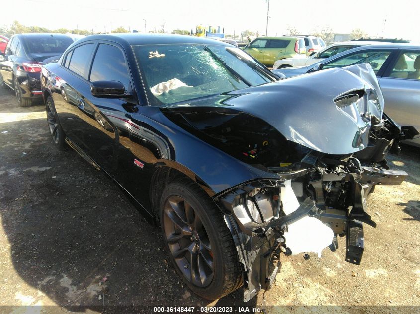 2022 DODGE CHARGER SCAT PACK VIN: 2C3CDXGJ7NH261819