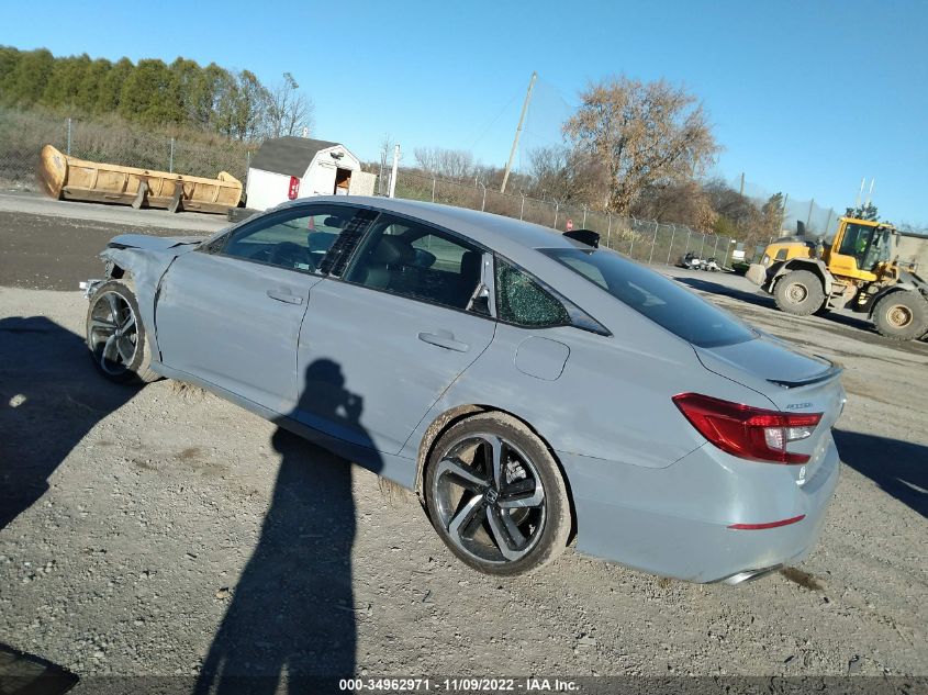 2022 HONDA ACCORD SEDAN SPORT VIN: 1HGCV1F33NA077891