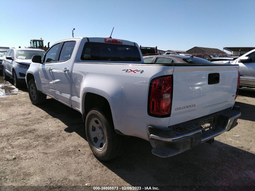 2022 CHEVROLET COLORADO 4WD WORK TRUCK VIN: 1GCGTBEN3N1123668