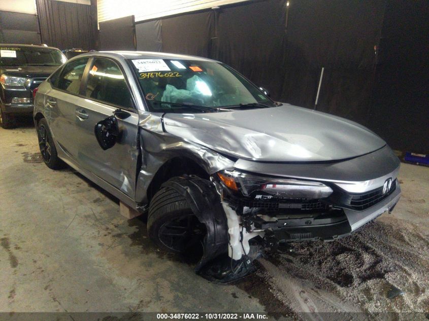 2022 HONDA CIVIC SEDAN SPORT VIN: 2HGFE2F54NH511029