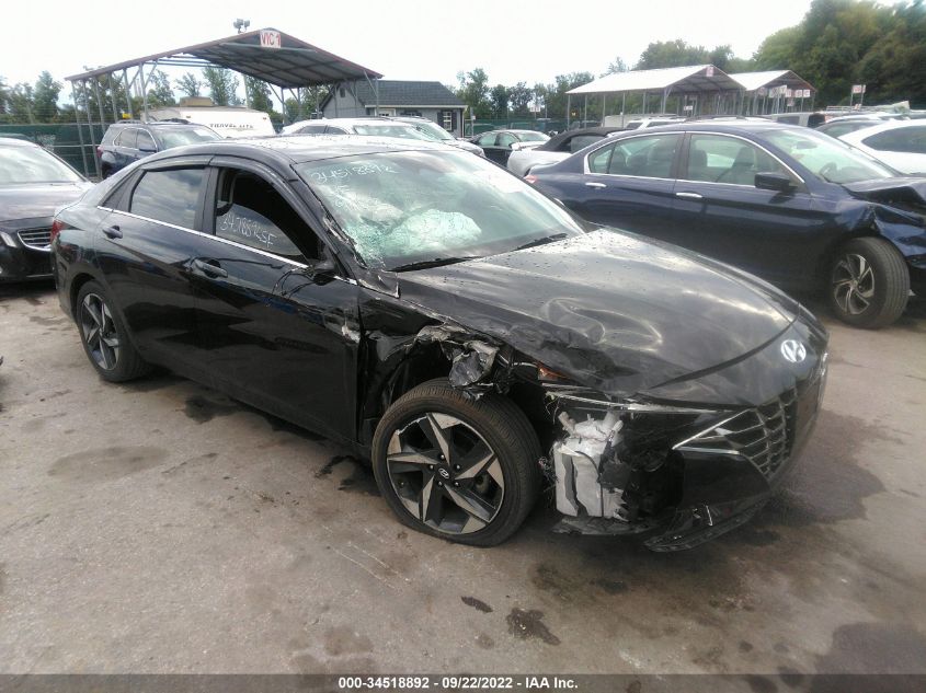 2022 HYUNDAI ELANTRA LIMITED VIN: 5NPLP4AG9NH072255