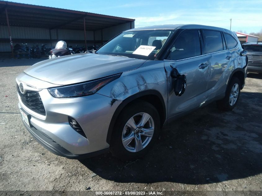 2022 TOYOTA HIGHLANDER LE VIN: 5TDZZRAHXNS098335