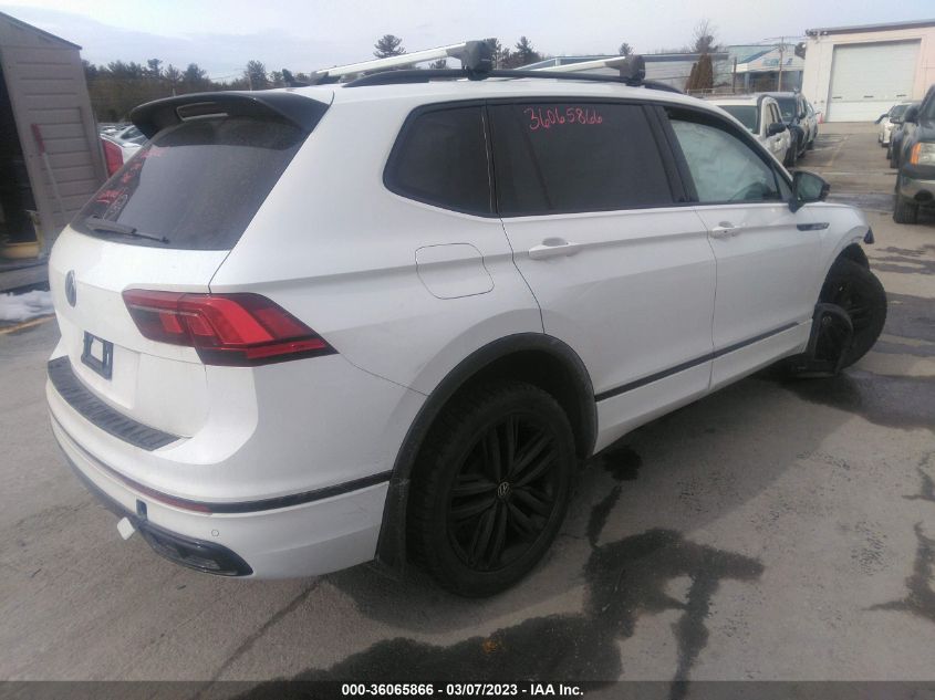 2022 VOLKSWAGEN TIGUAN SE R-LINE BLACK VIN: 3VV8B7AXXNM006377