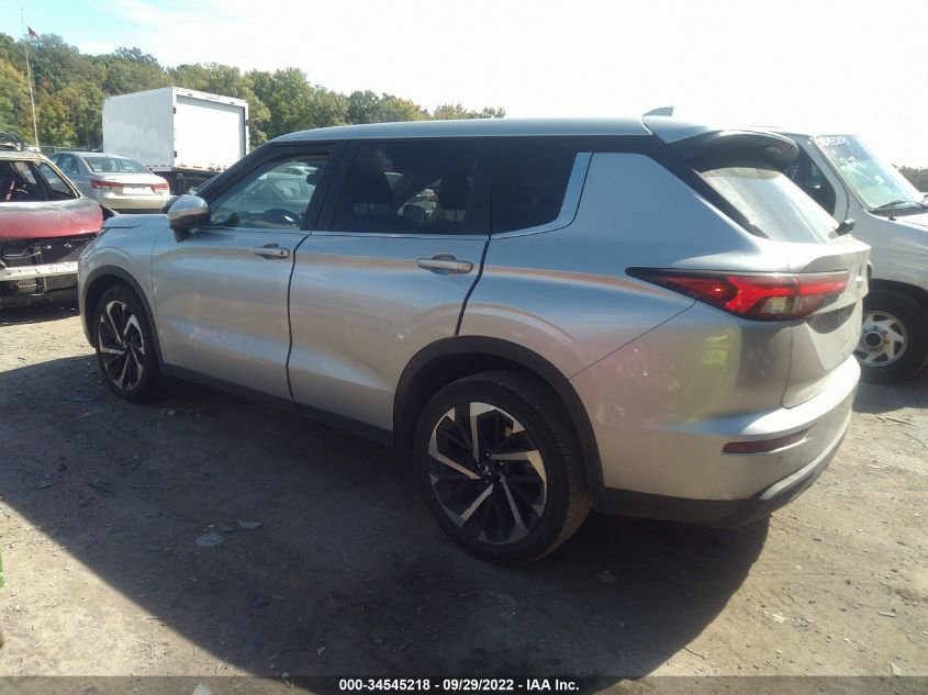 2022 MITSUBISHI OUTLANDER ES VIN: JA4J3TA88NZ047579