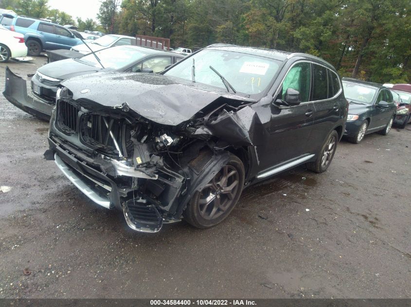 2021 BMW X3 XDRIVE30I VIN: 5UXTY5C09M9H34718