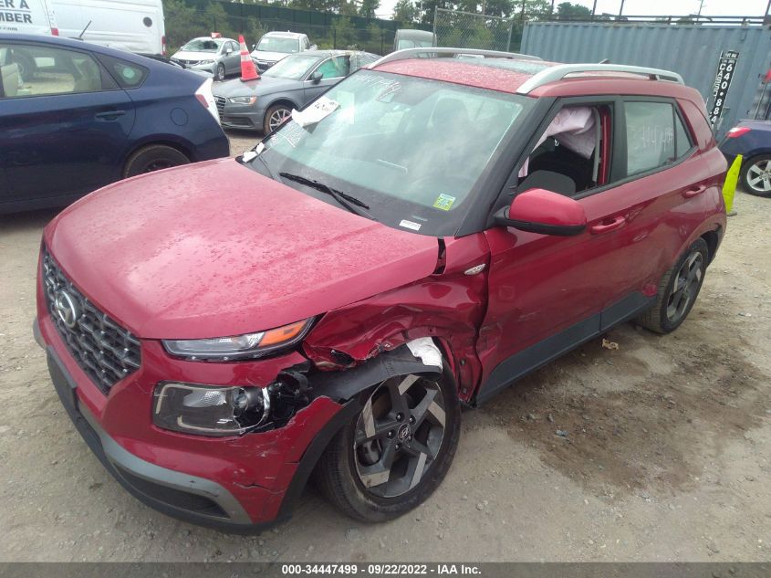 2022 HYUNDAI VENUE SEL VIN: KMHRC8A34NU168337