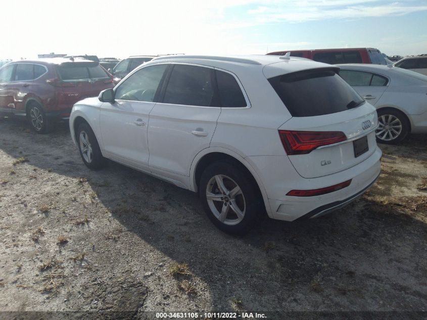 2021 AUDI Q5 PREMIUM VIN: WA1AAAFY8M2044594