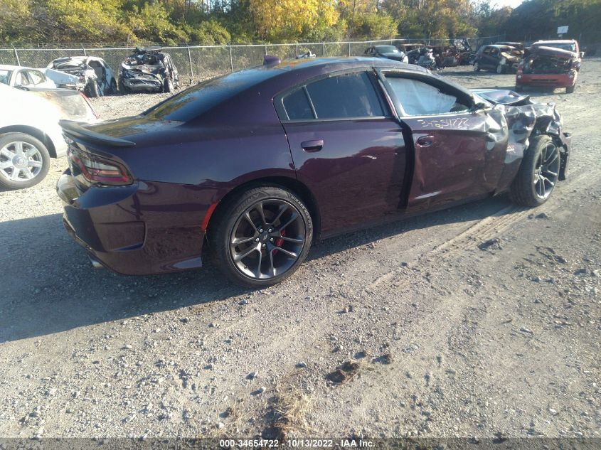 2021 DODGE CHARGER SCAT PACK VIN: 2C3CDXGJ0MH509309