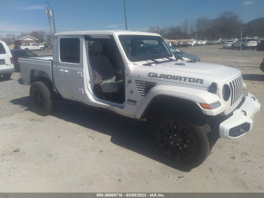 2022 JEEP GLADIATOR HIGH ALTITUDE VIN: 1C6HJTFG6NL135180