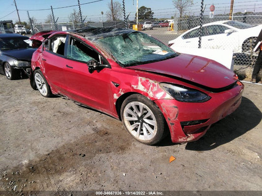 2022 TESLA MODEL 3 LONG RANGE VIN: 5YJ3E1EB3NF132287