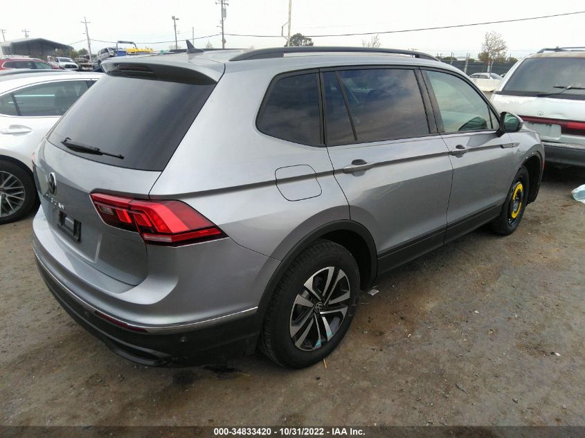 2022 VOLKSWAGEN TIGUAN S VIN: 3VV1B7AX9NM029408