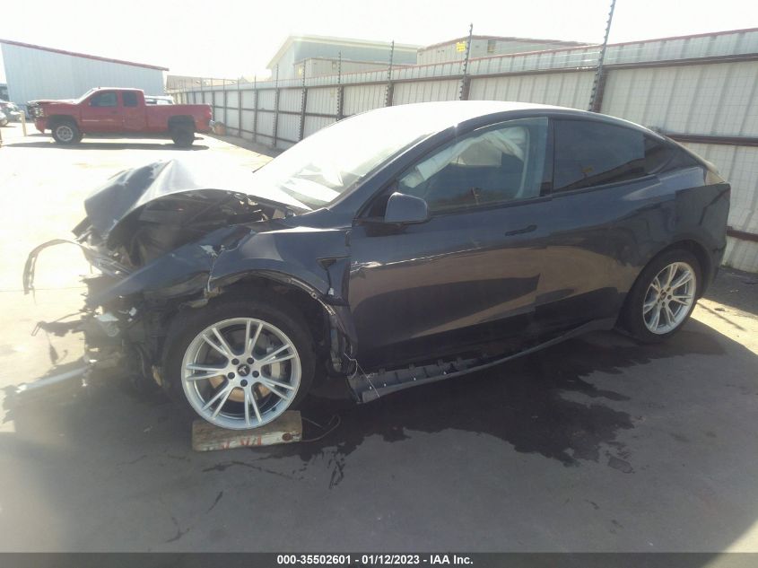 2021 TESLA MODEL Y LONG RANGE VIN: 5YJYGDEE9MF148925