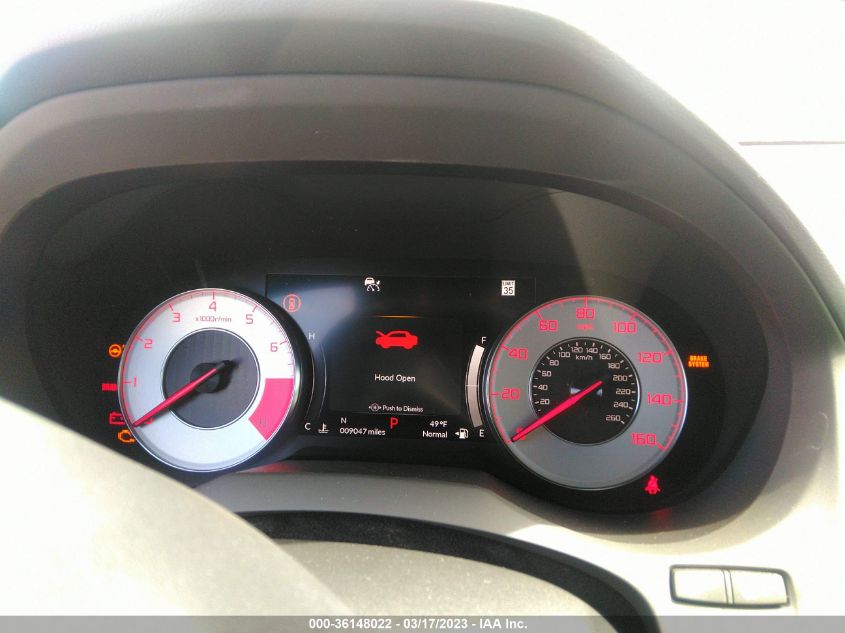 2022 ACURA RDX W/A-SPEC PACKAGE VIN: 5J8TC1H64NL002568