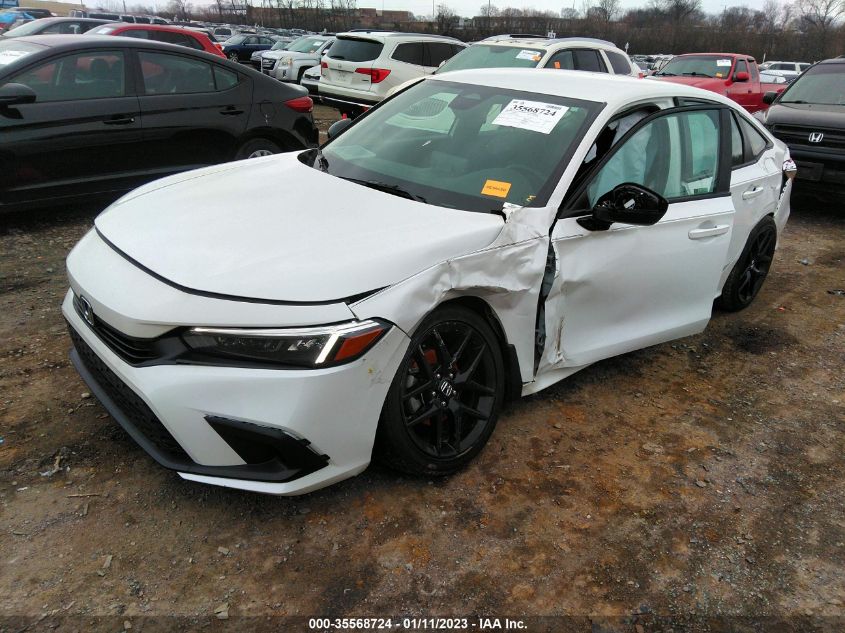 2022 HONDA CIVIC SEDAN SPORT VIN: 2HGFE2F51NH559278