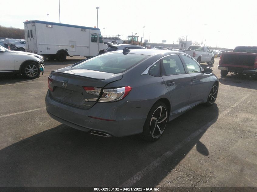 2021 HONDA ACCORD SEDAN SPORT VIN: 1HGCV1F30MA111106