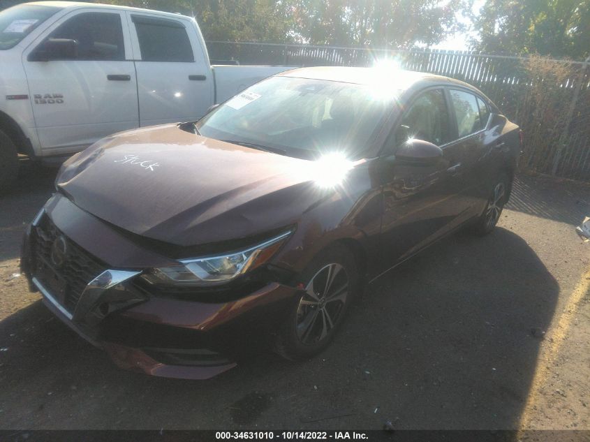 2022 NISSAN SENTRA SV VIN: 3N1AB8CV1NY229145