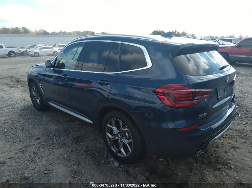 2020 BMW X3 XDRIVE30I VIN: 5UXTY5C04L9D42356