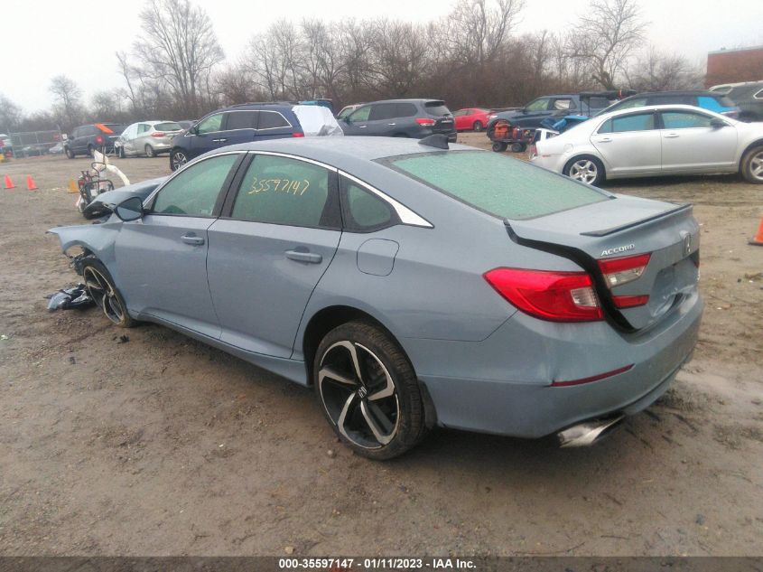 2021 HONDA ACCORD SEDAN SPORT VIN: 1HGCV2F30MA024652