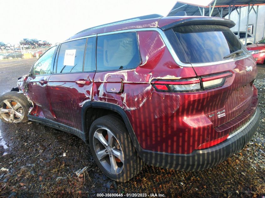 2021 JEEP GRAND CHEROKEE L LIMITED VIN: 1C4RJKBG8M8133736