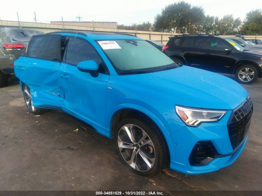 2021 AUDI Q3 S LINE PREMIUM PLUS VIN: WA1EECF39M1075980
