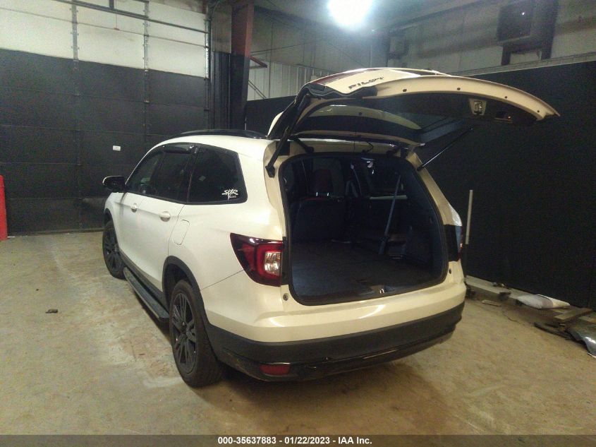 2021 HONDA PILOT BLACK EDITION VIN: 5FNYF6H71MB035711