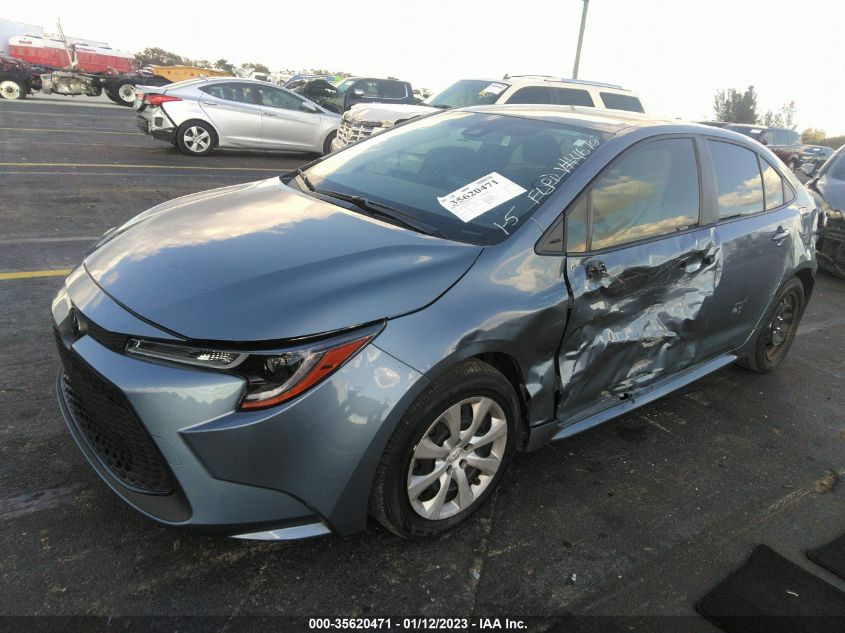 2022 TOYOTA COROLLA LE VIN: JTDEPMAE2N3014670