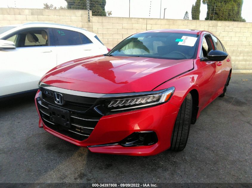 2021 HONDA ACCORD SEDAN SPORT VIN: 1HGCV2F31MA026250