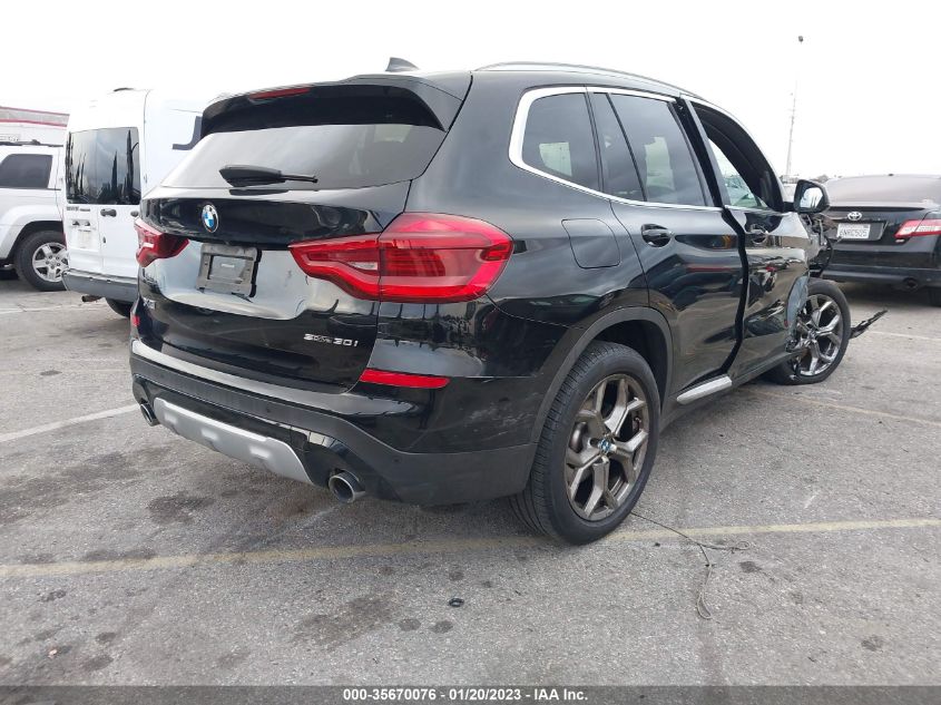 2021 BMW X3 SDRIVE30I VIN: 5UXTY3C06M9G98233