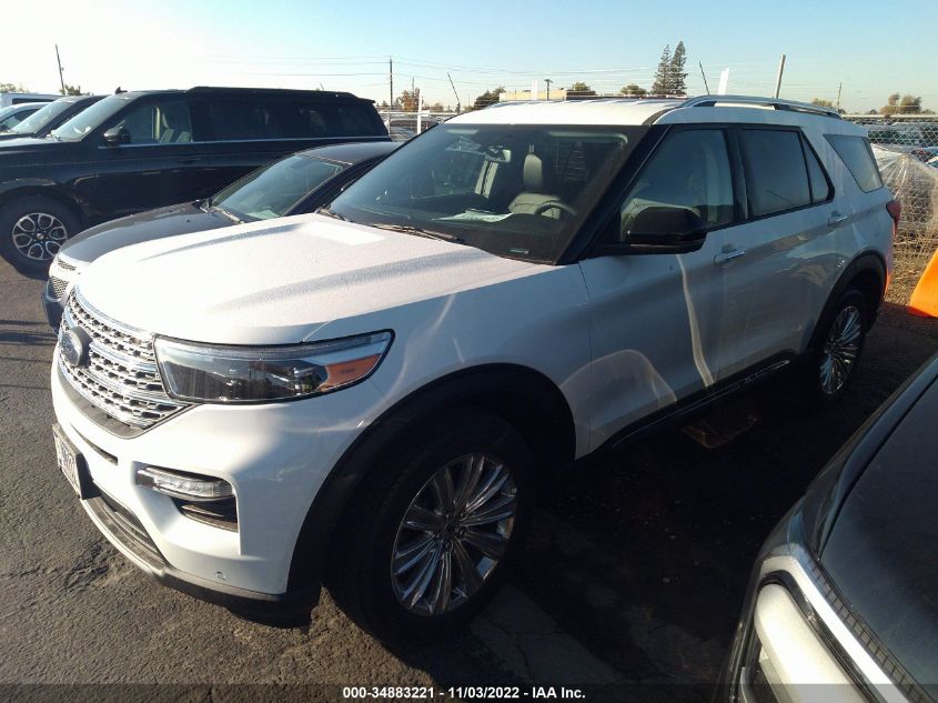 2022 FORD EXPLORER LIMITED VIN: 1FM5K8FW0NNA09796