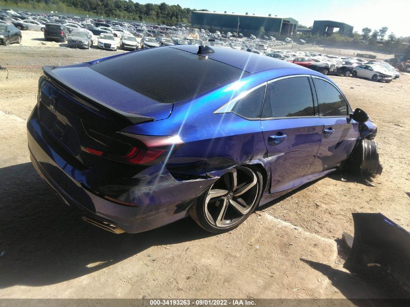 2021 HONDA ACCORD SEDAN SPORT VIN: 1HGCV1F37MA124550
